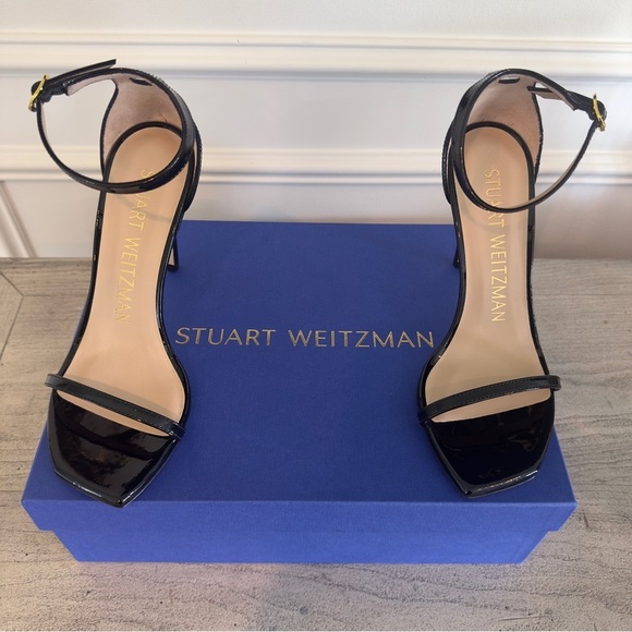 Stuart Weitzman Nudistcurve Ankle Strap Women’s Sandal 7 - Picture 11 of 13